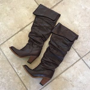Jeffry Campbell Frontier brown leather boots